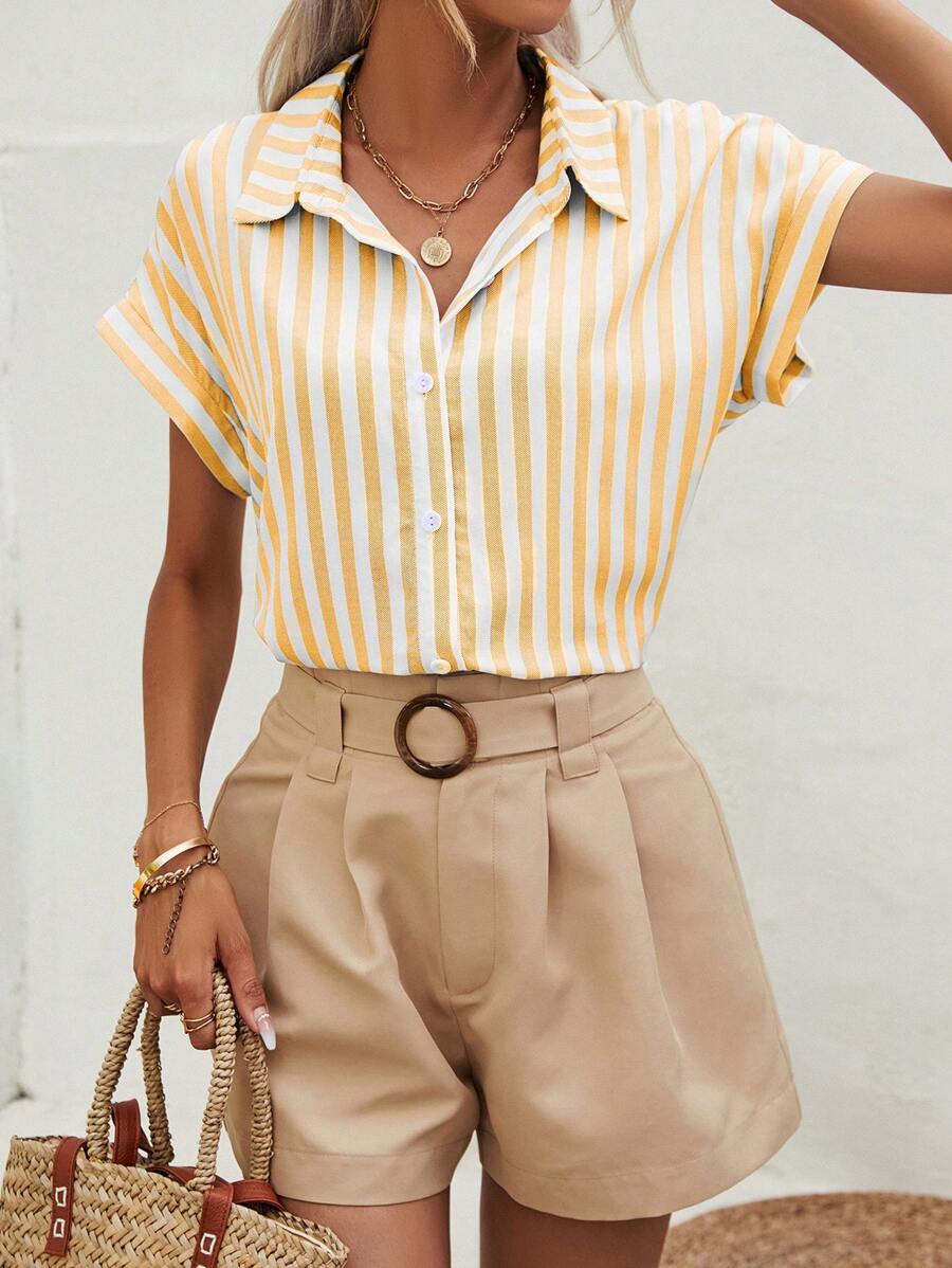 Margaux Striped Linen Shirt