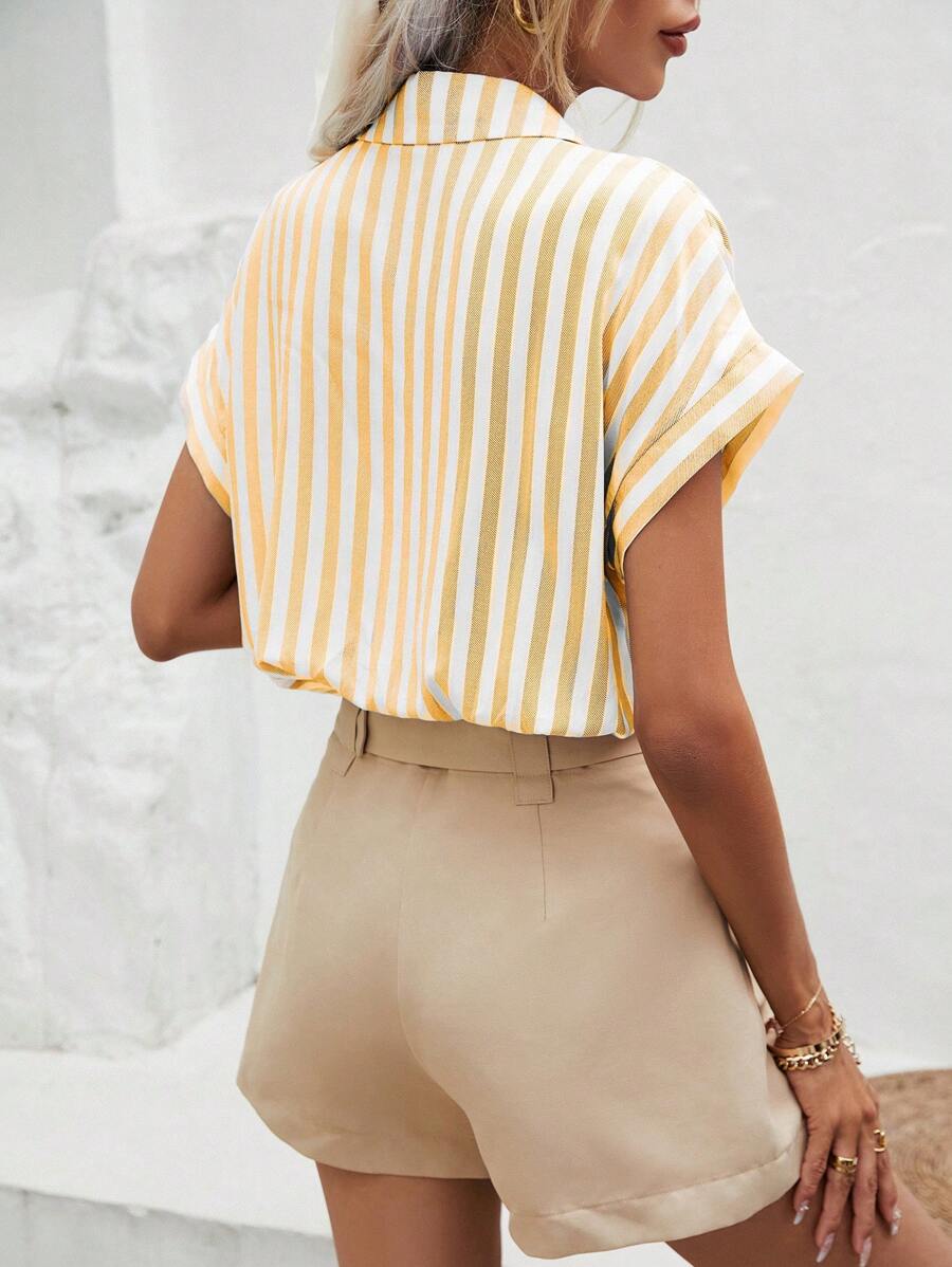 Margaux Striped Linen Shirt