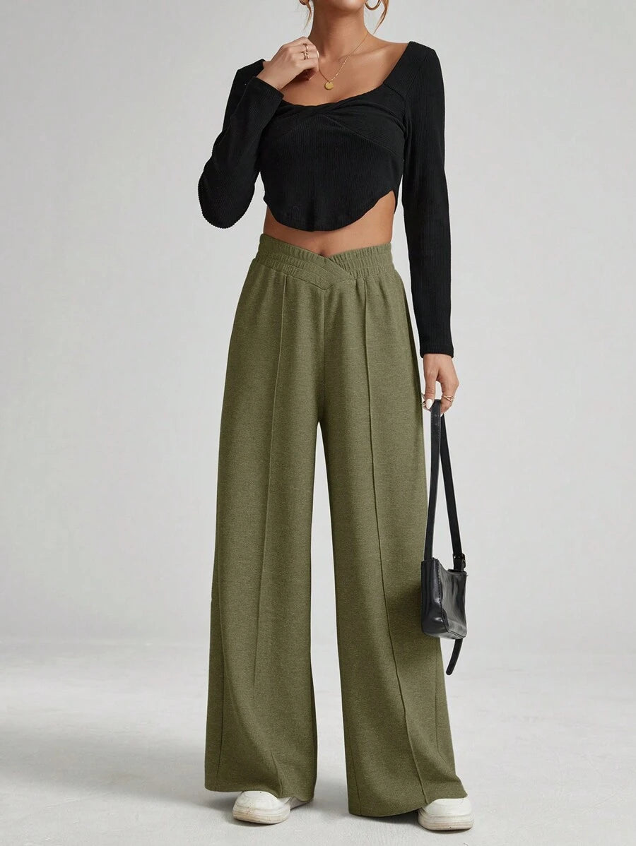 Elanora Wide-Leg Trousers