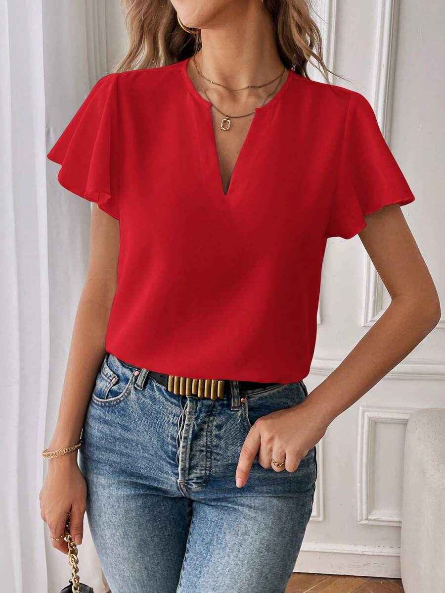 The Celestine Flutter Blouse
