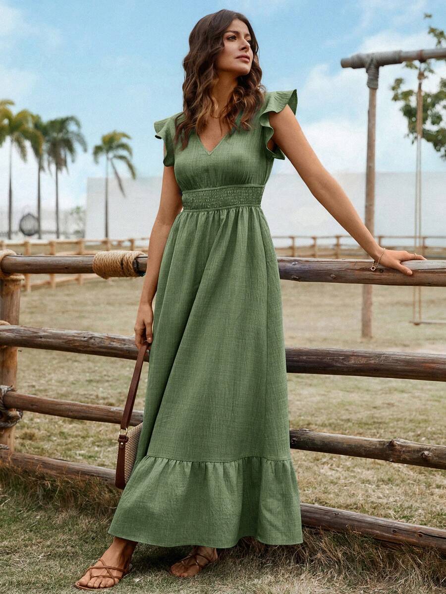 Maren Linen-Blend Maxi Dress