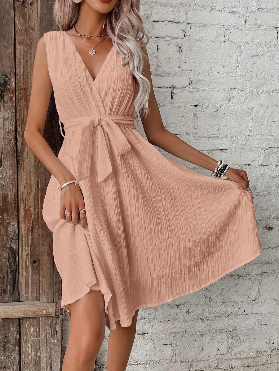 Amara Crinkled Cotton Midi Dress