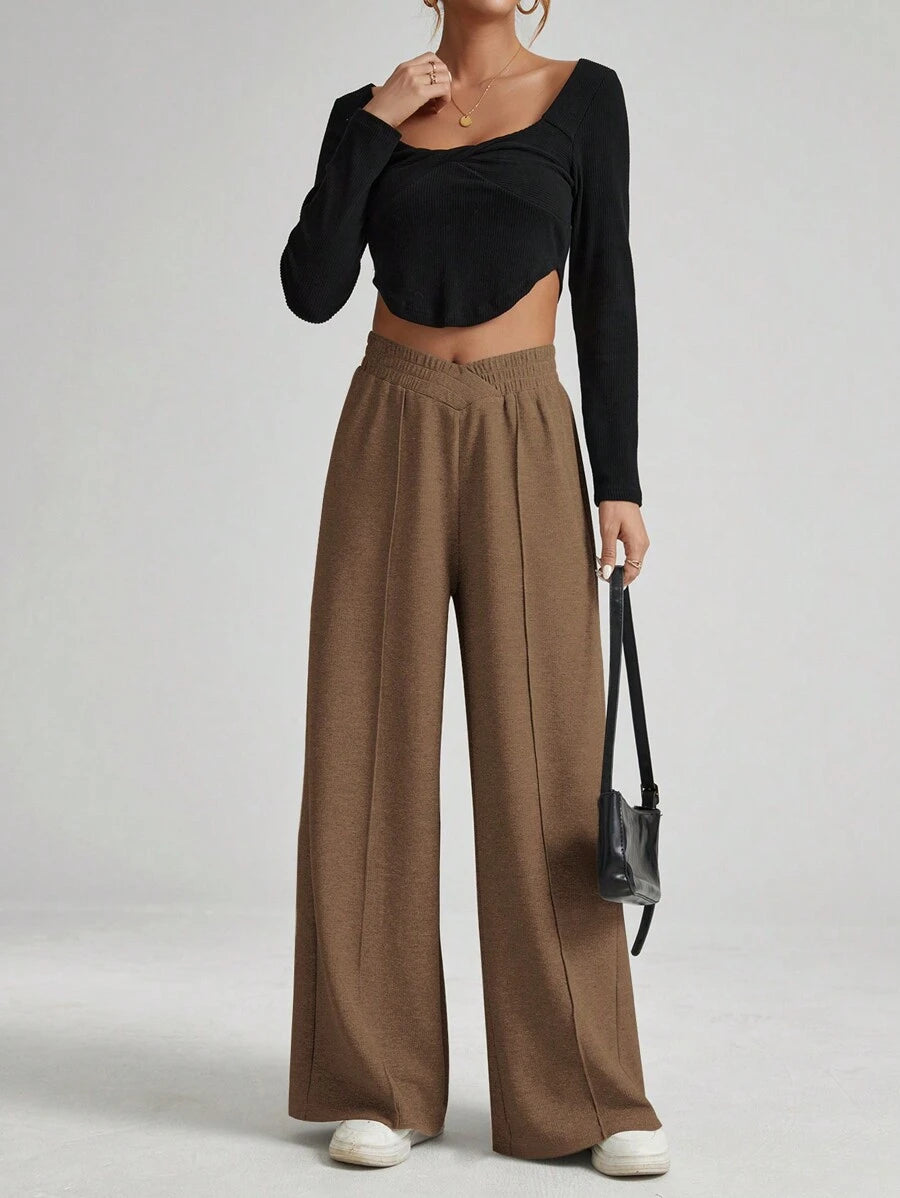 Lana Wide-Leg Lounge Trousers