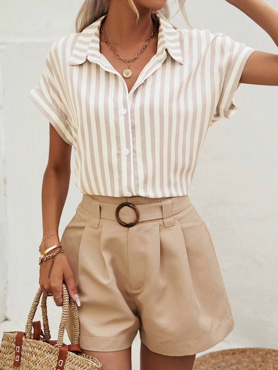 Margaux Striped Linen Shirt