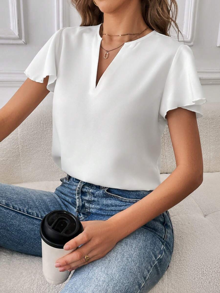 The Celestine Flutter Blouse