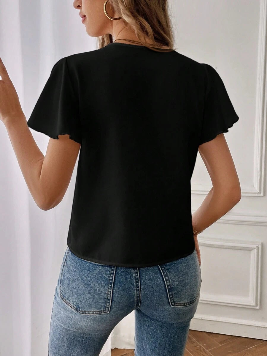 The Celestine Flutter Blouse