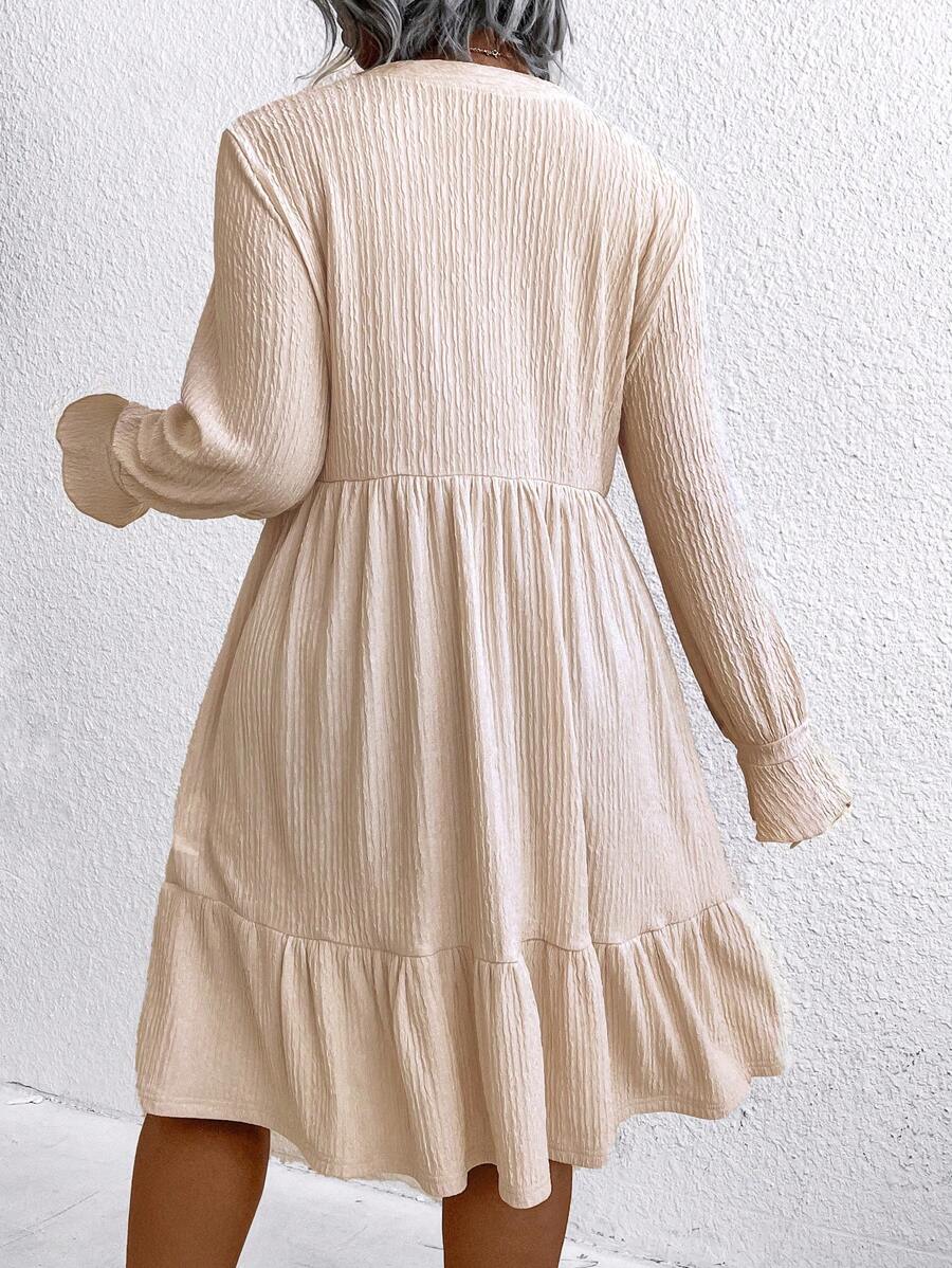 Elise Textured V-Neck Dress
