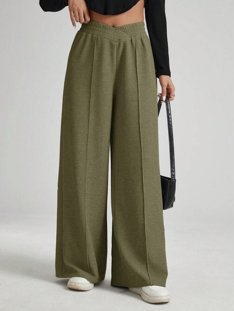 Lana Wide-Leg Lounge Trousers