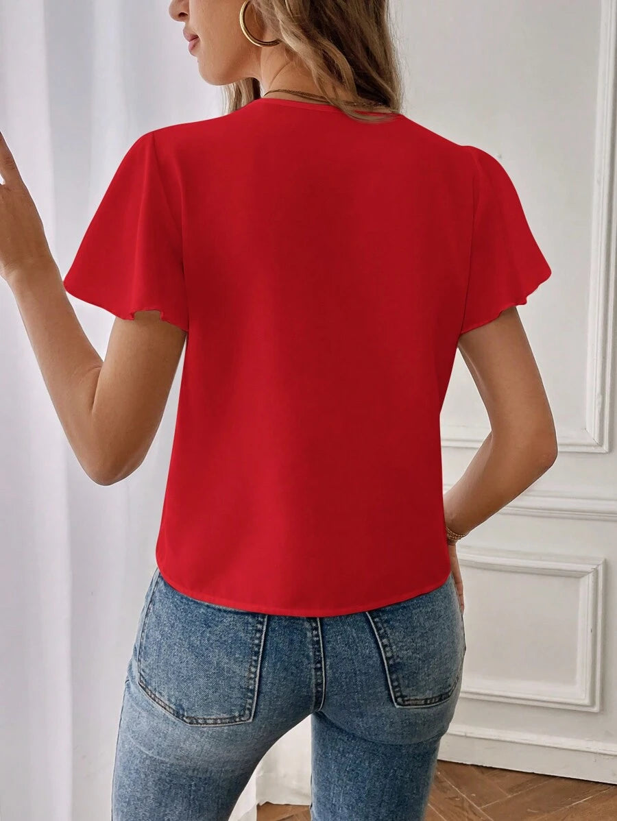 The Celestine Flutter Blouse