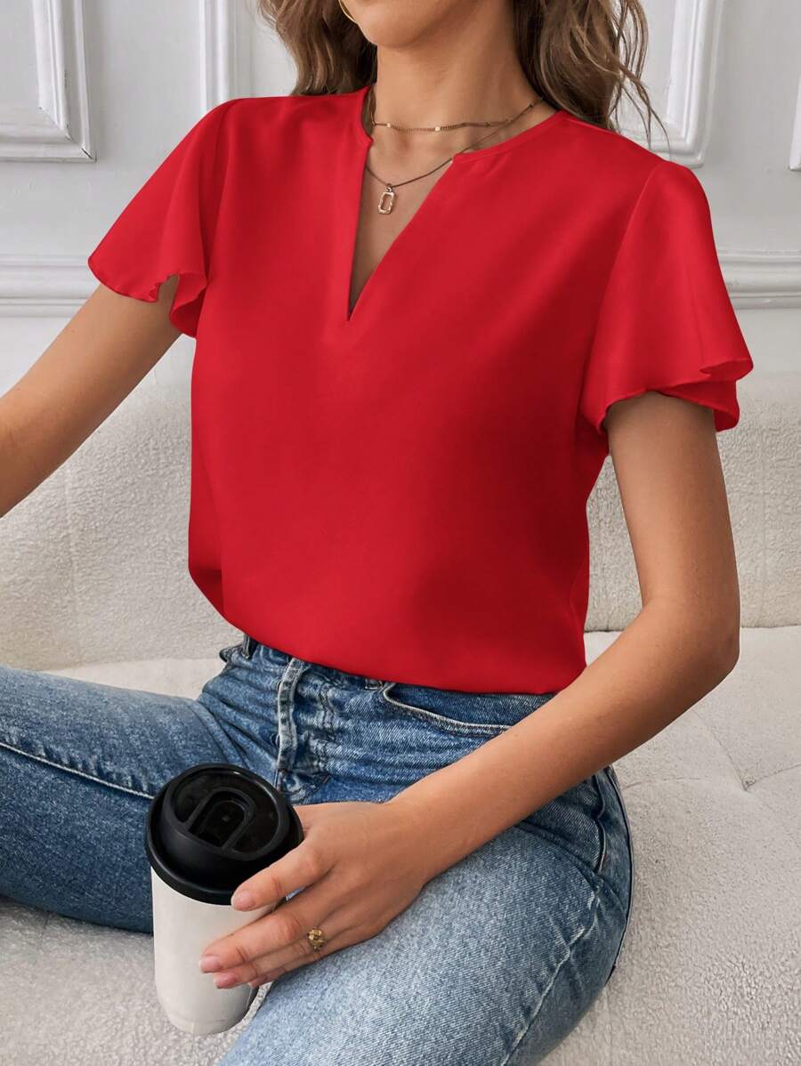 The Celestine Flutter Blouse
