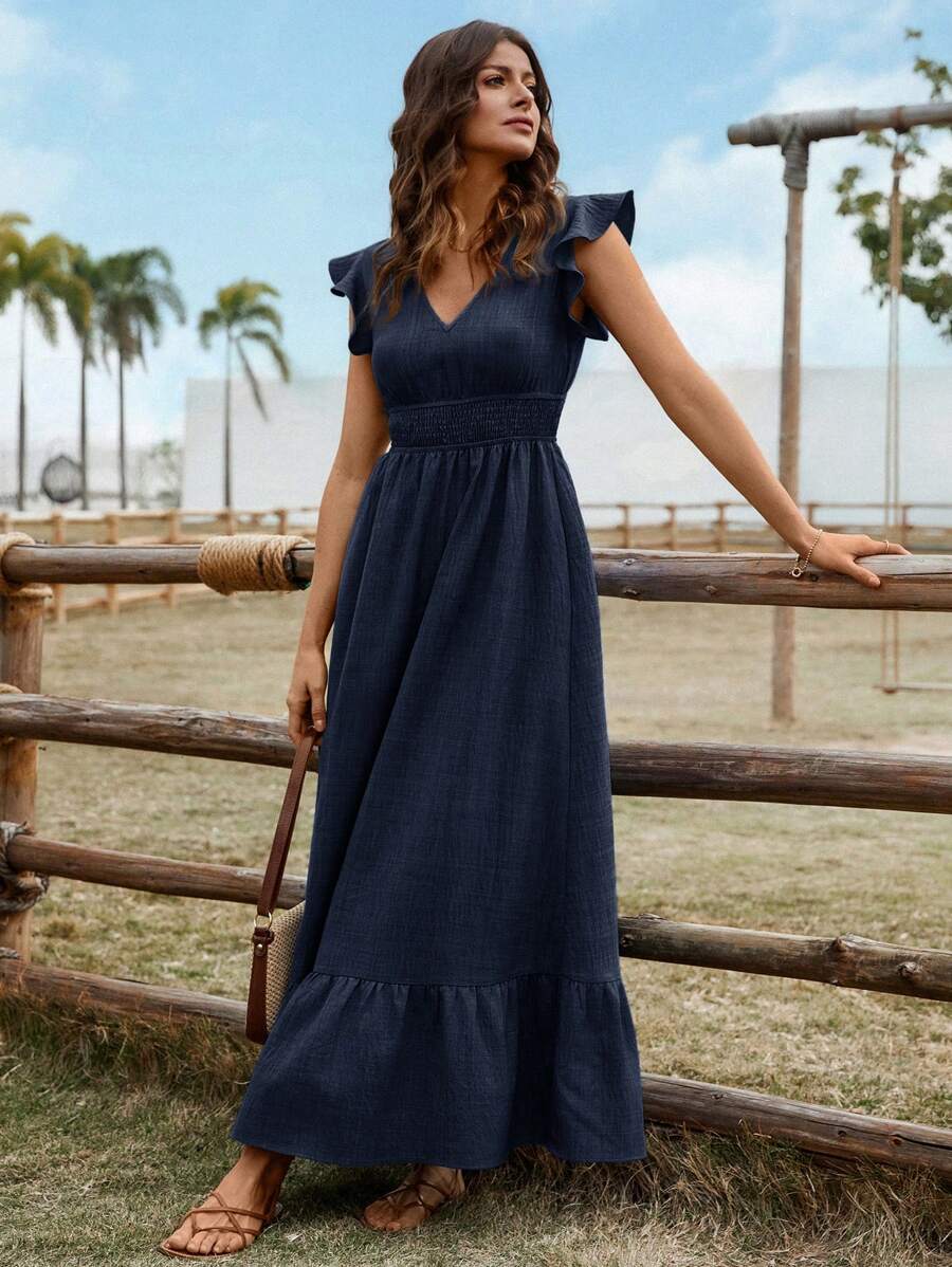 Maren Linen-Blend Maxi Dress